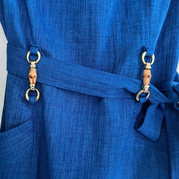 Blue Ellen Tracy Dress - 6P - Picture 2 of 7